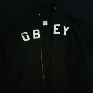 Obey zip up hoodie
